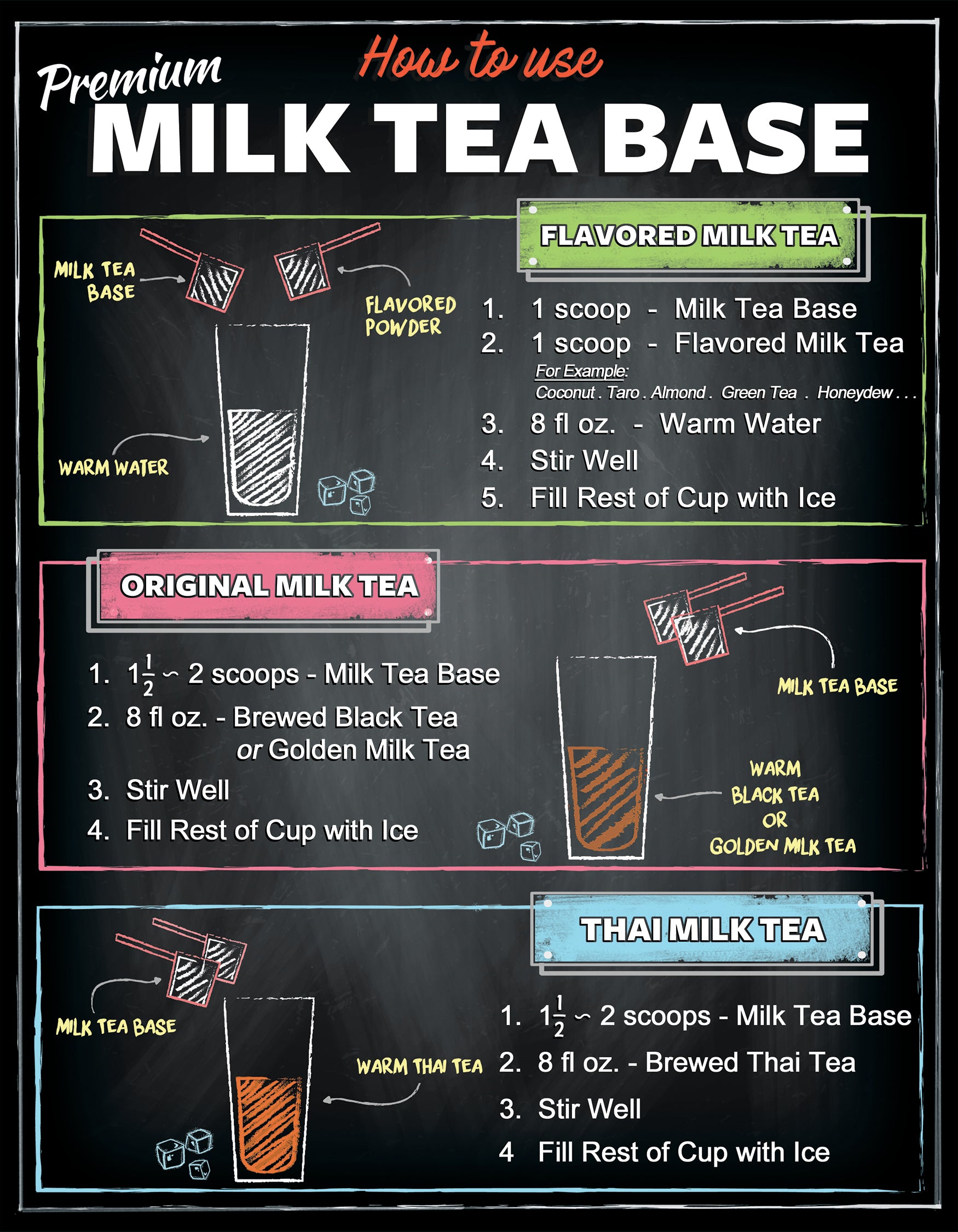 Premium Milk Tea Base Powder – Tea La Coffee (Tea LC Inc)